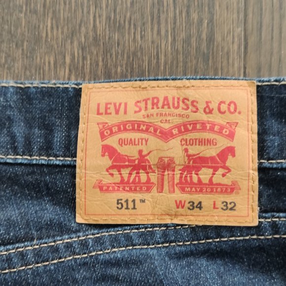 Men's Levi's 511 Skinny Jeans Denim W34 L32 - Picture 9 of 9